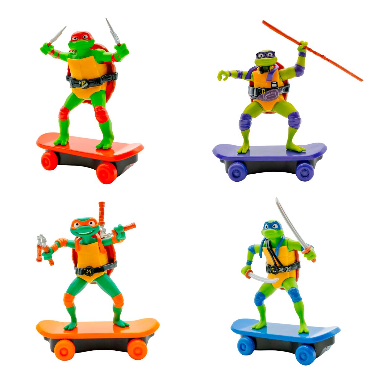 tmnt figuras tortugas luchadores 14,6 cm (funrise - 71055)