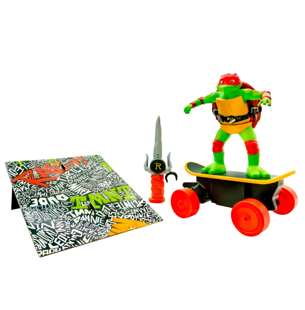 tmnt cowabunga skater r/c de 32 cm     (funrise - 71039)