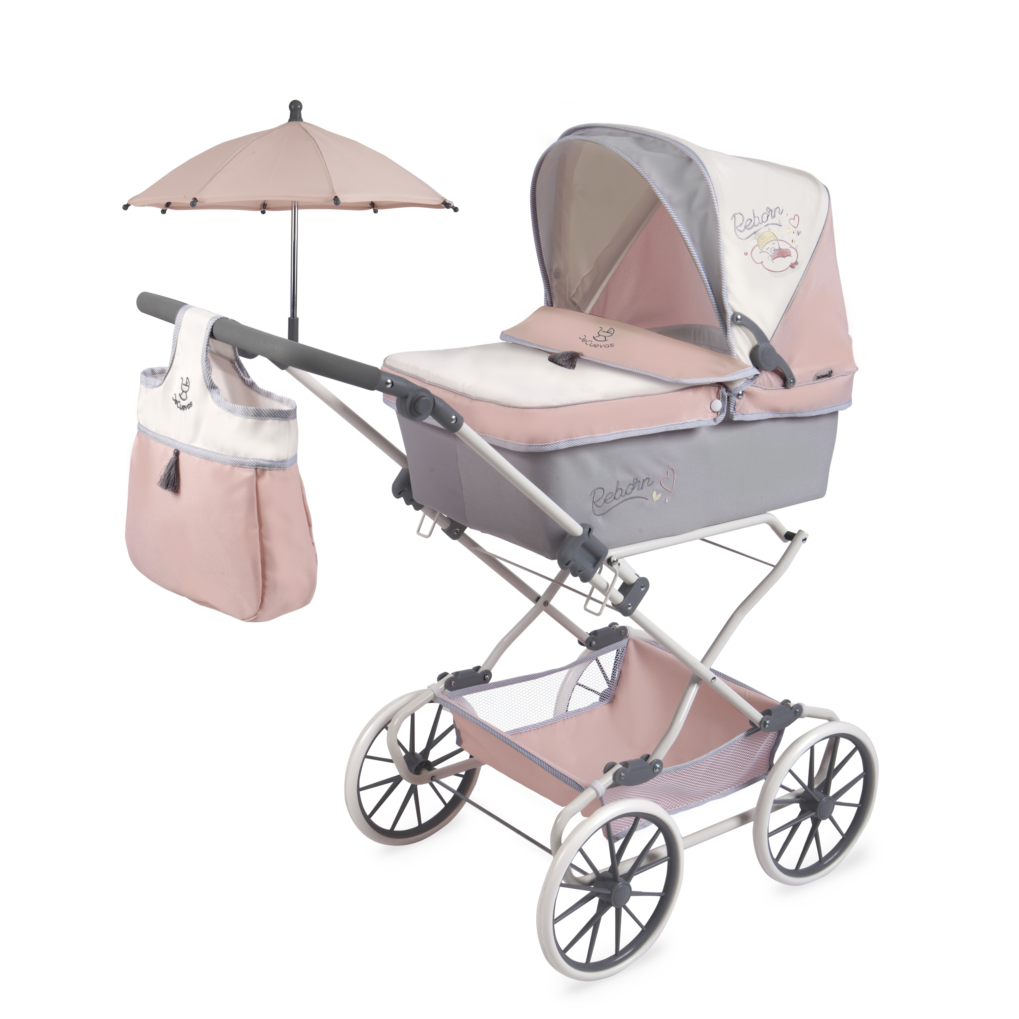 coche reborn muñecas 55 cm (82086)