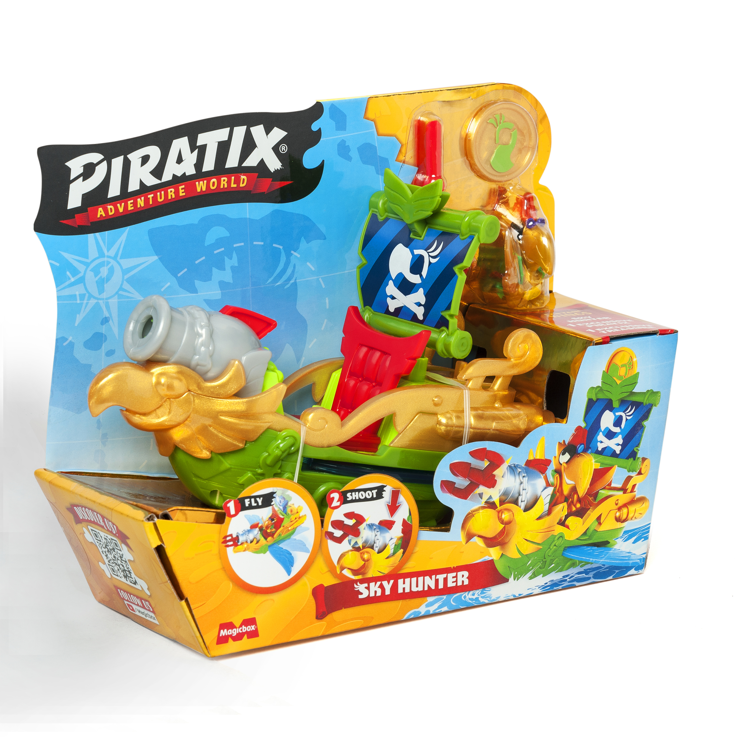 piratix  ship sky hunter & sea crusher (magic box - ppxsp114in00)