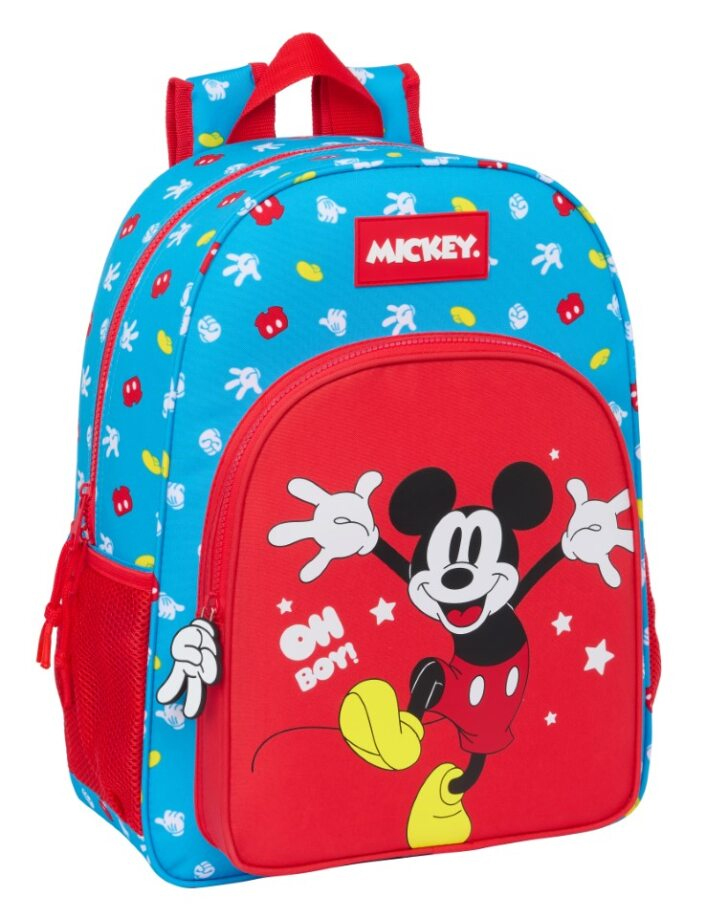 mickey mouse mochila 33 cm adaptable carro fantastic (safta - 612333180)