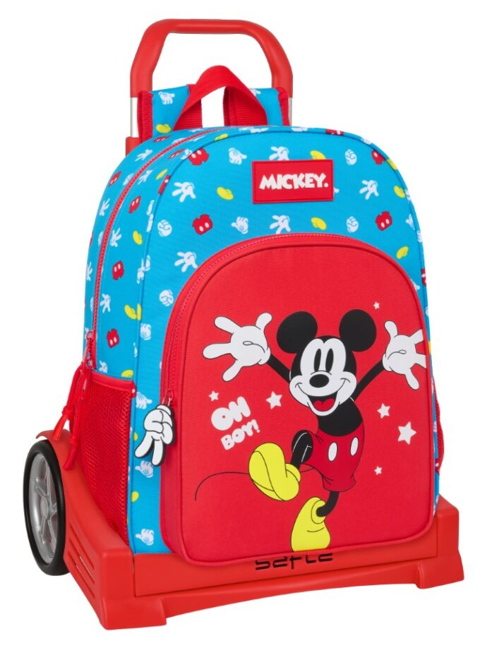 mickey mouse mochila con carro evolution