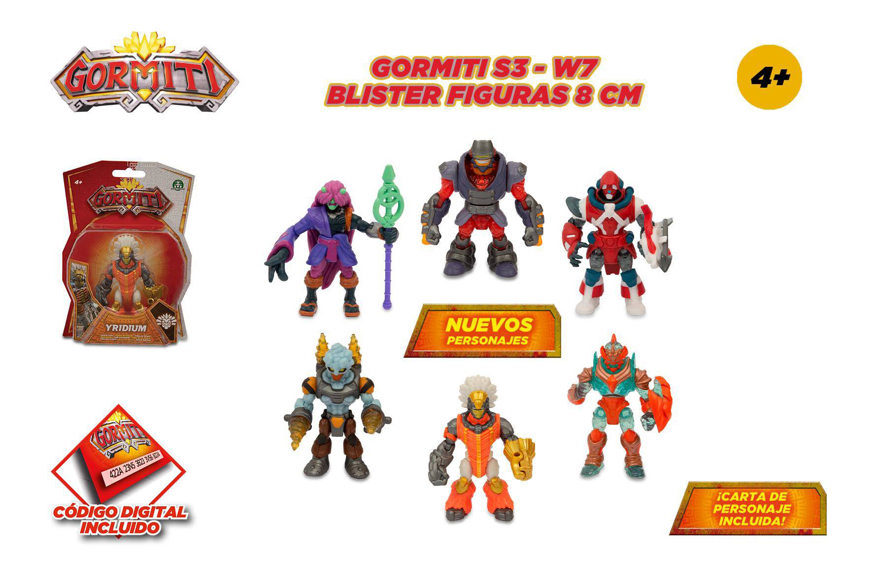 gormiti s3 wave 7 figuras 8 cm surtidas ( famosa - gra43000 )