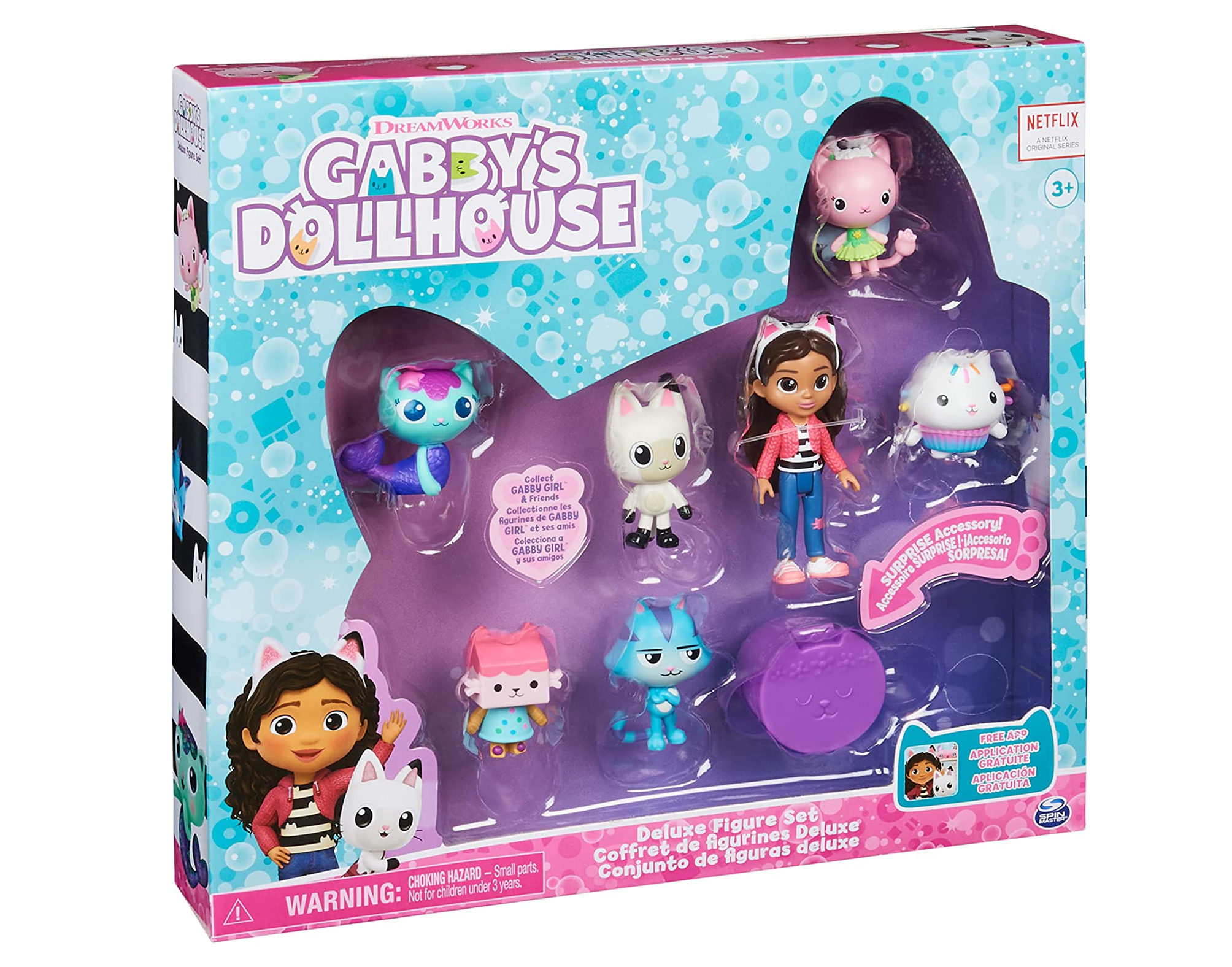 gabby´s  dollhouse set de figuras deluxe  (spin master - 6060440 )