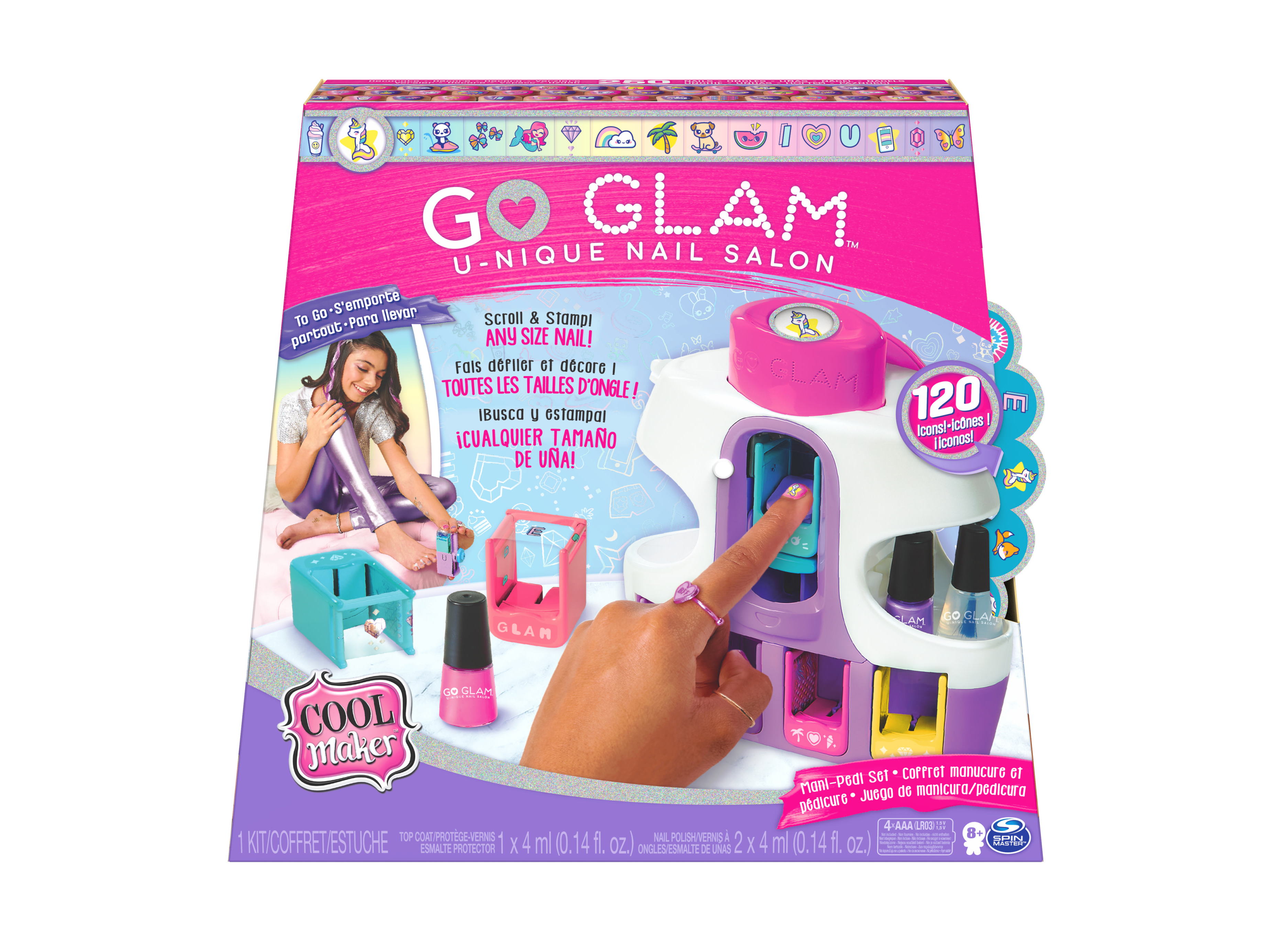 cool maker go glam unique nail salon (spin master - 6061175)