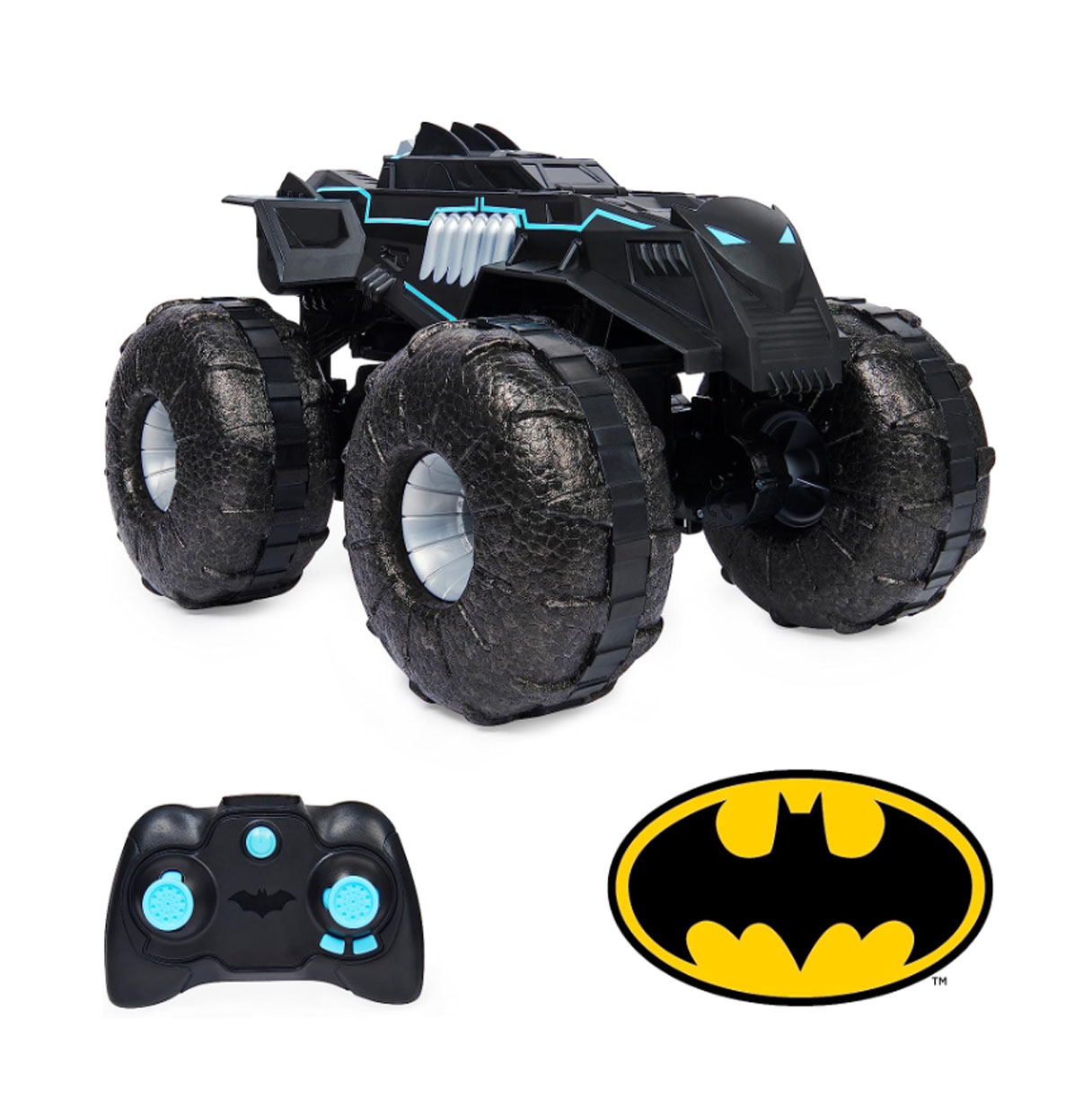 batman monster r/c all terrain batmobile (spin master - 6062331)