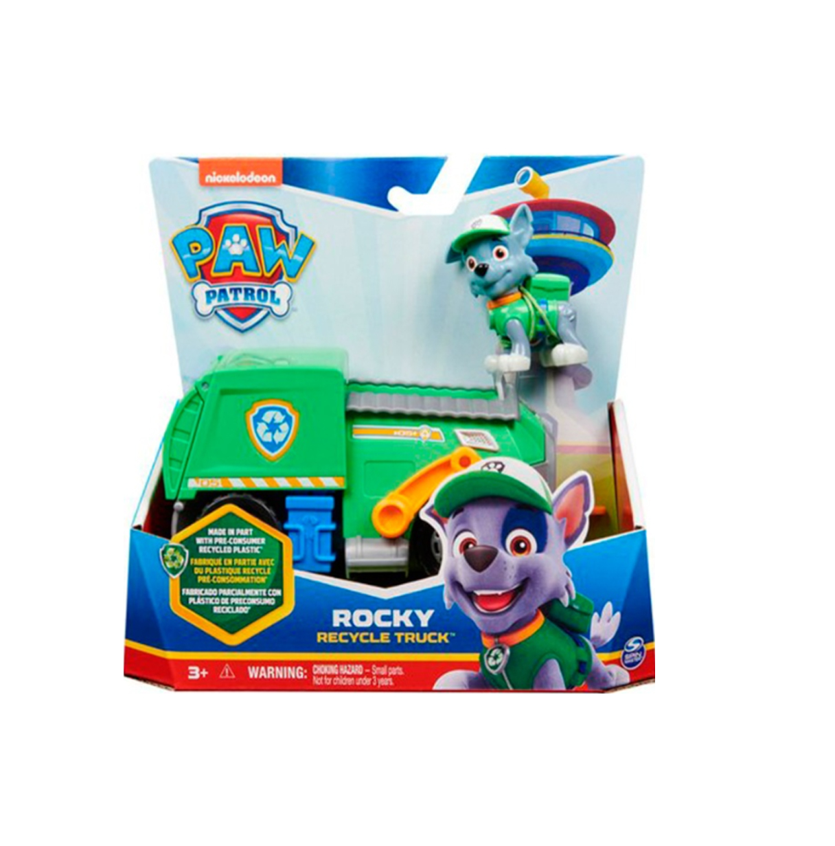 paw patrol vehiculo sostenible rocky ( spin master - 6068854)