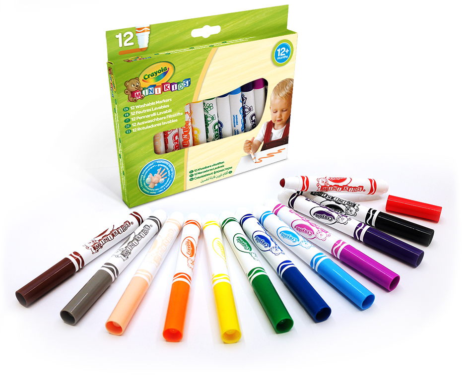 crayola 12 rotuladores lavables mk