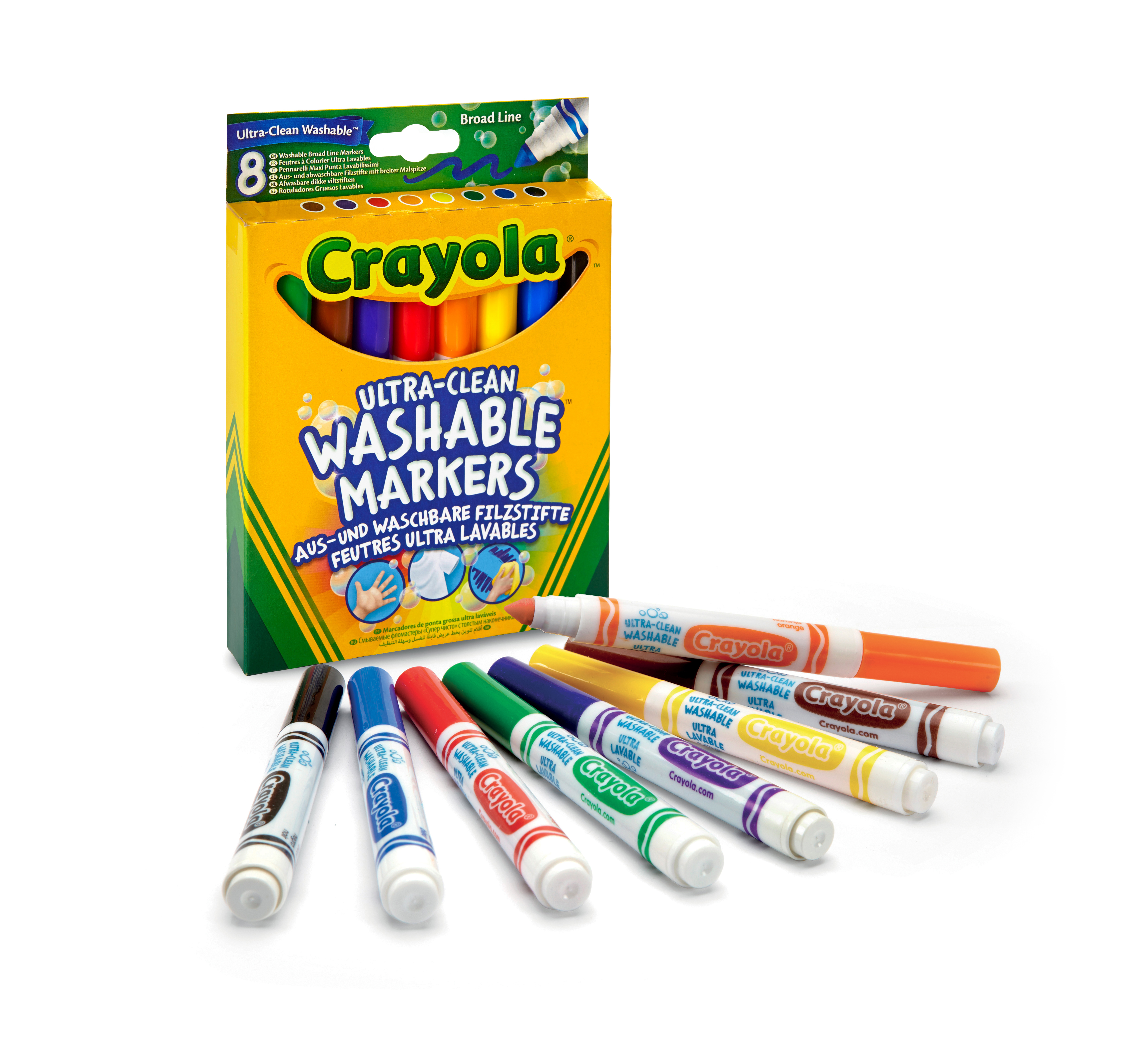 crayola 8 rotuladores ultralavables   (58-8328g)