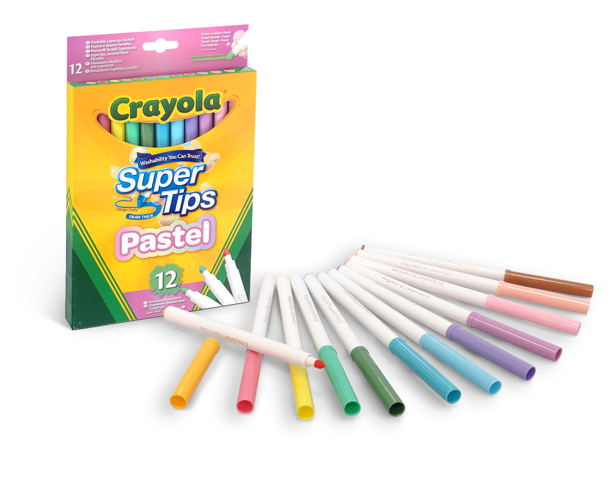crayola 12 rotuladores super punta (58-7515)