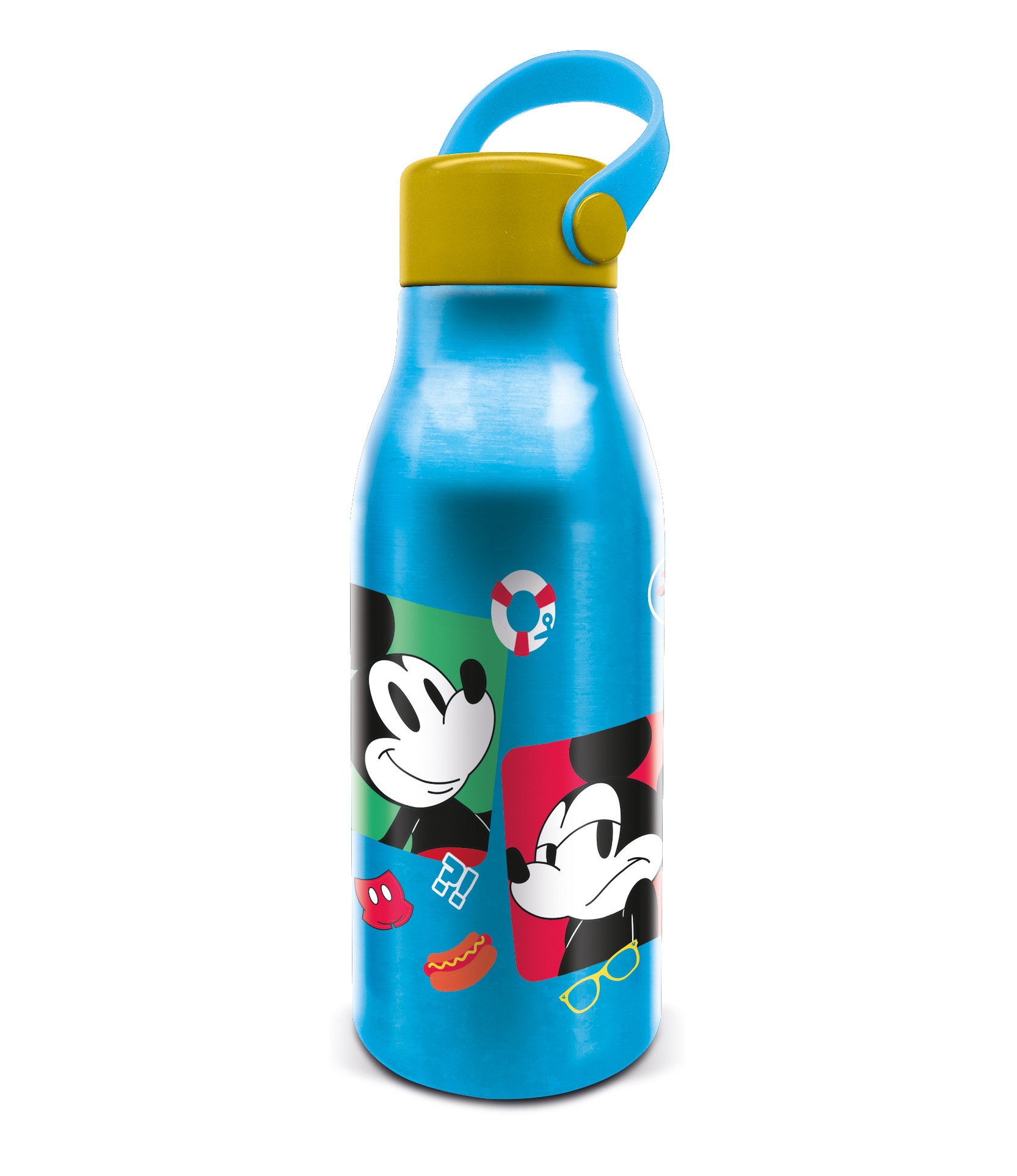 stor botella aluminio flexi 760 mickey mouse fun-tastic.( 74361)