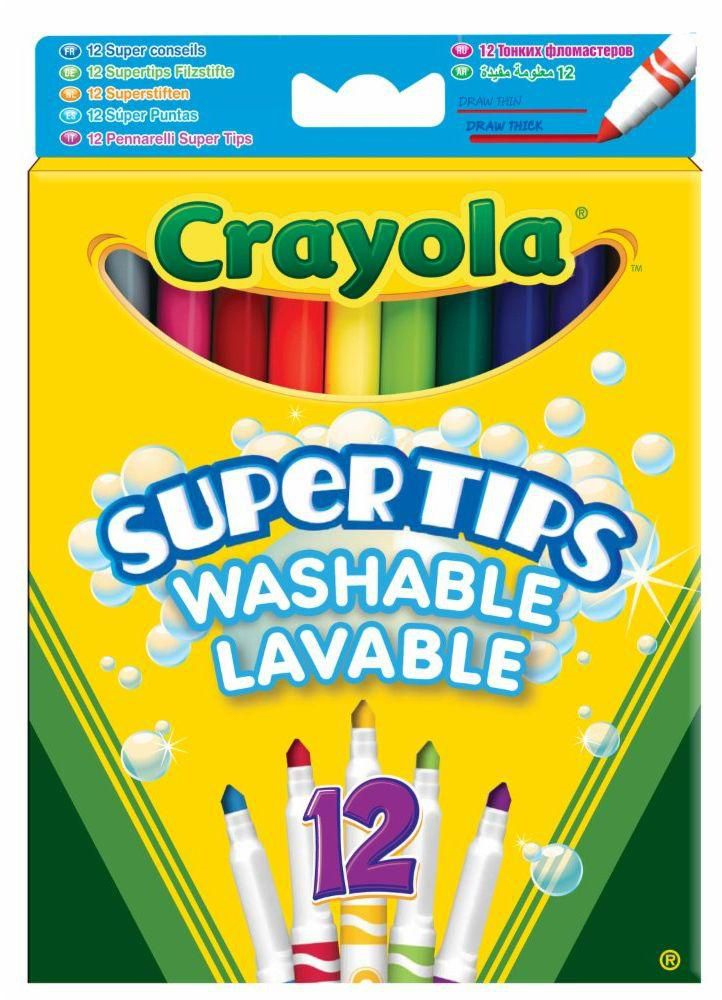 crayola 12 rotuladores super punta (7509)