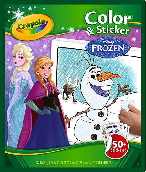crayola libro colorear+sticker frozen ii ( 04-5864 )