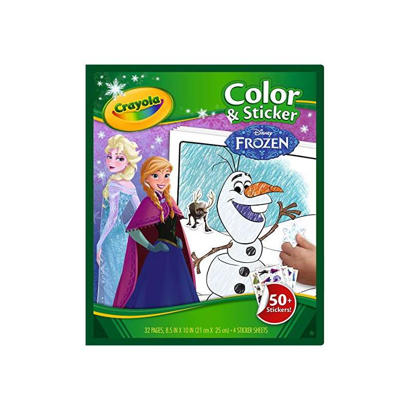 crayola libro colorear+sticker frozen ii ( 04-5864 )