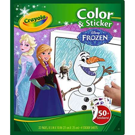 crayola libro colorear+sticker frozen ii ( 04-5864 )