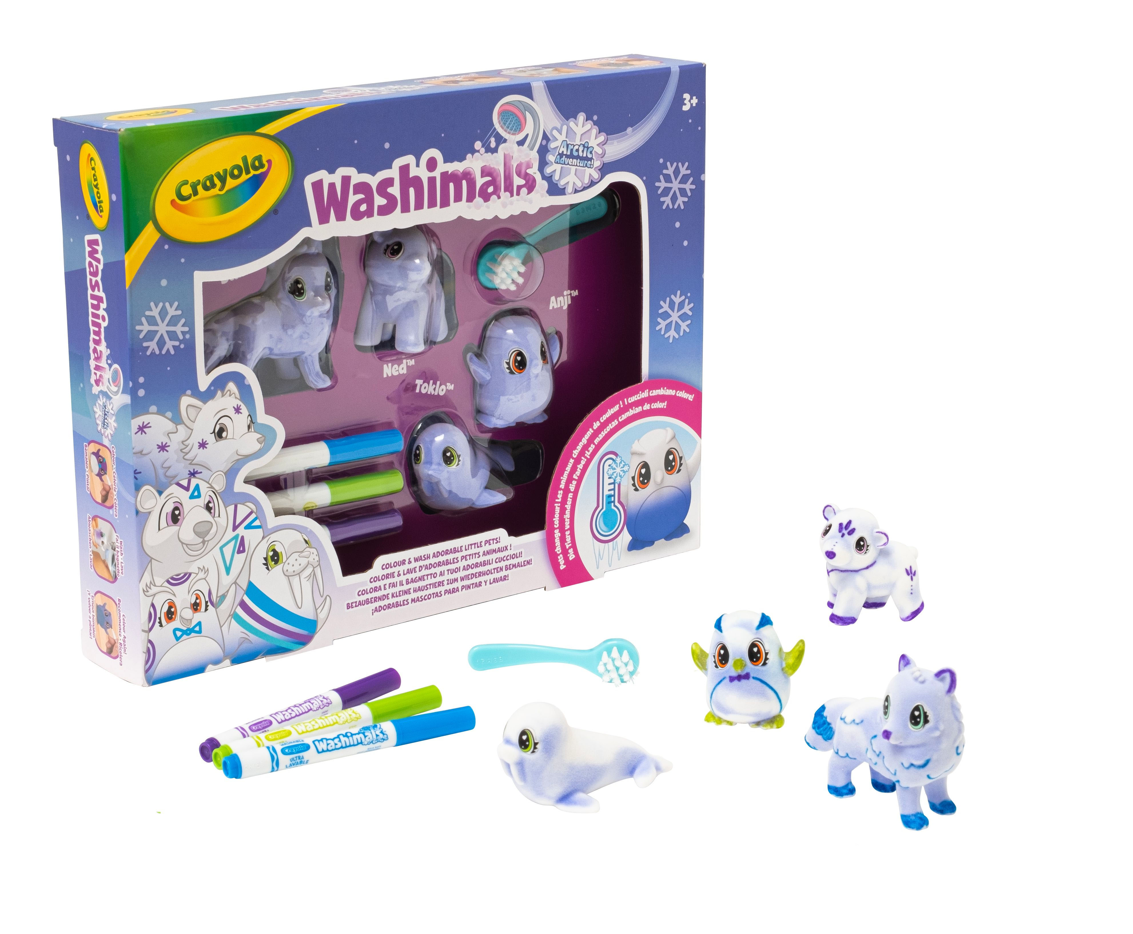 crayola washimals polar set 4 pets  (binney & smith - 74-7514)