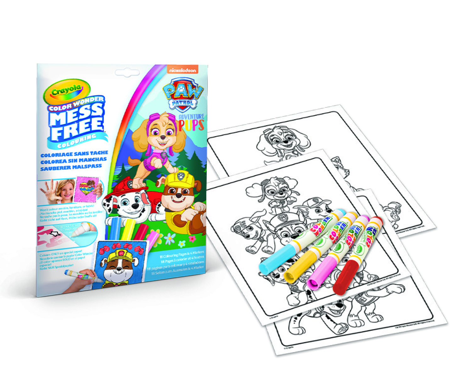 crayola color wonder colorea paw patrol (75-2814)