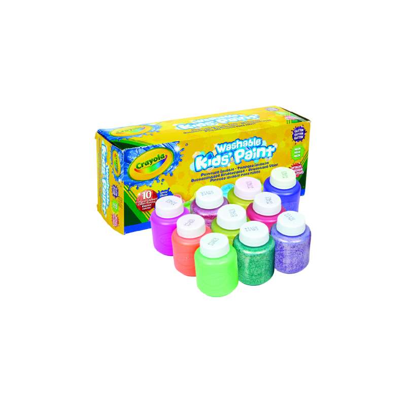 crayola 10 temperas lavables efectos ( 54-2395 )