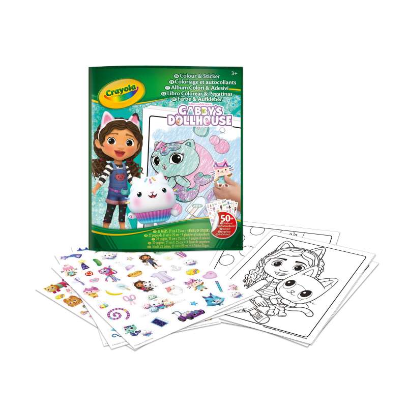 crayola libro colorear+stickers gabby´s (04-7025) crayola libro colorear+stickers gabby´s (04-7025)