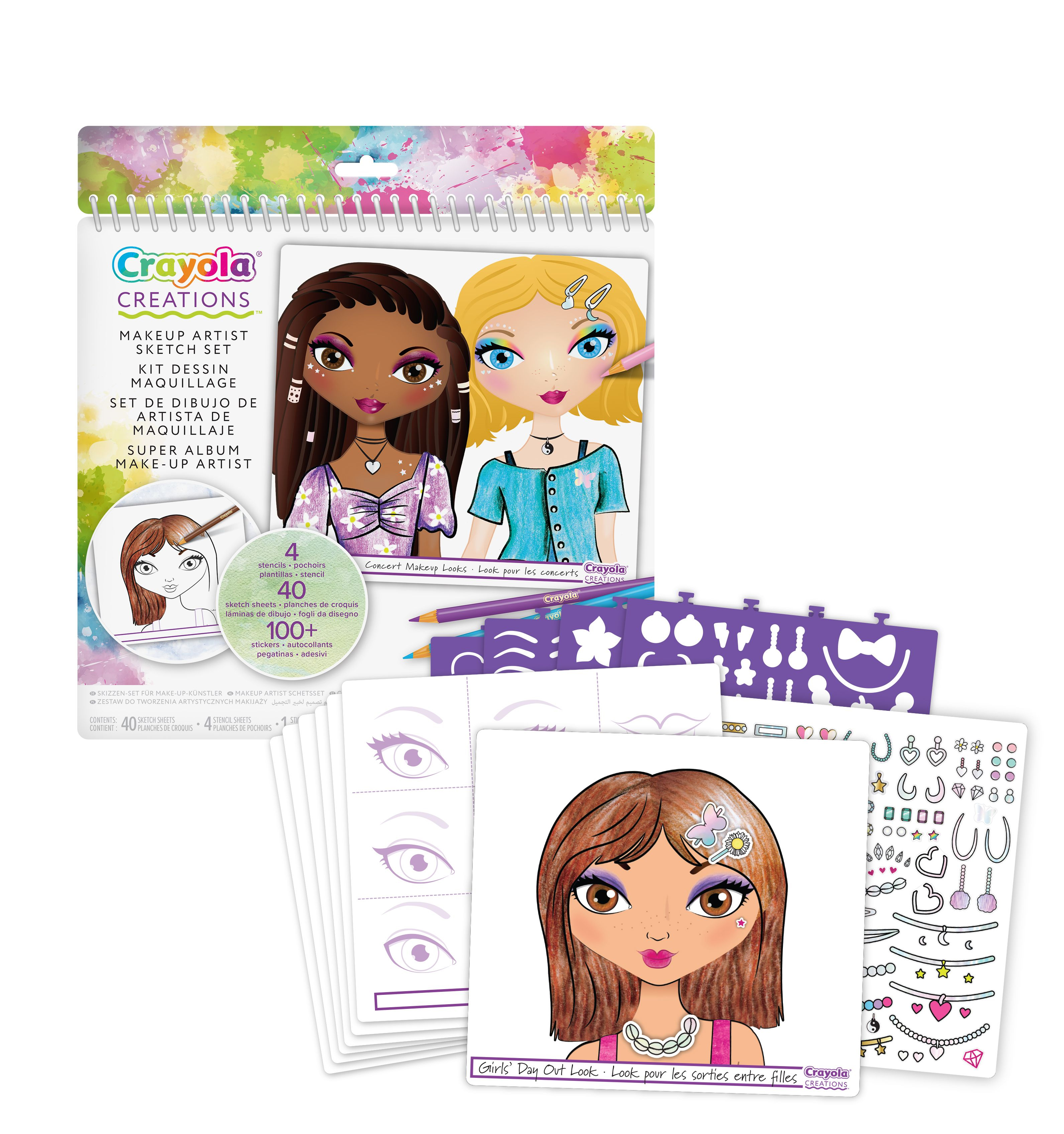 crayola creations super album maquillaje ( 04-1056)