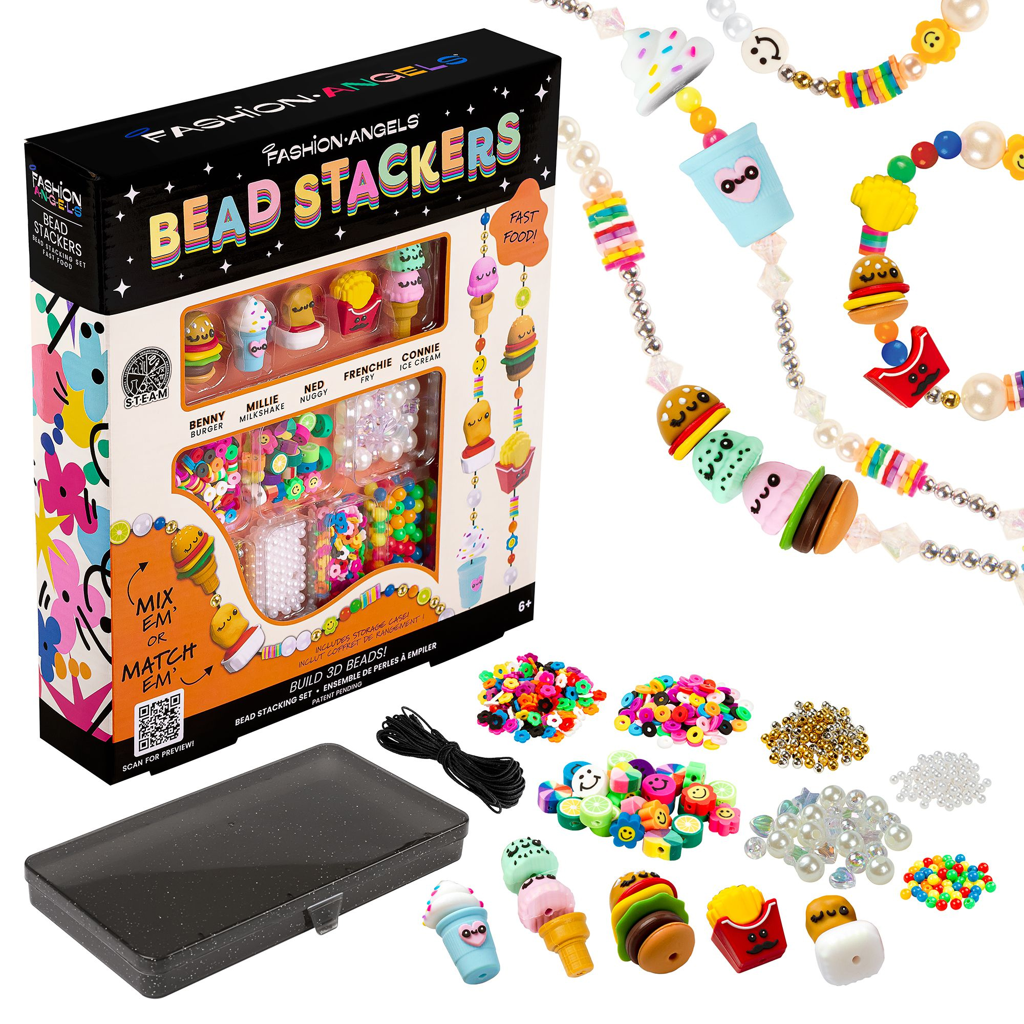 crayola beads pegatinas 3d fast food   (f13238)