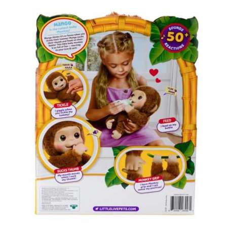 moose little live pets my baby monkey (moose toys - 26558)