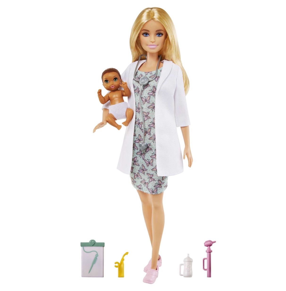 barbie doctora con bebé( mattel gvk03)