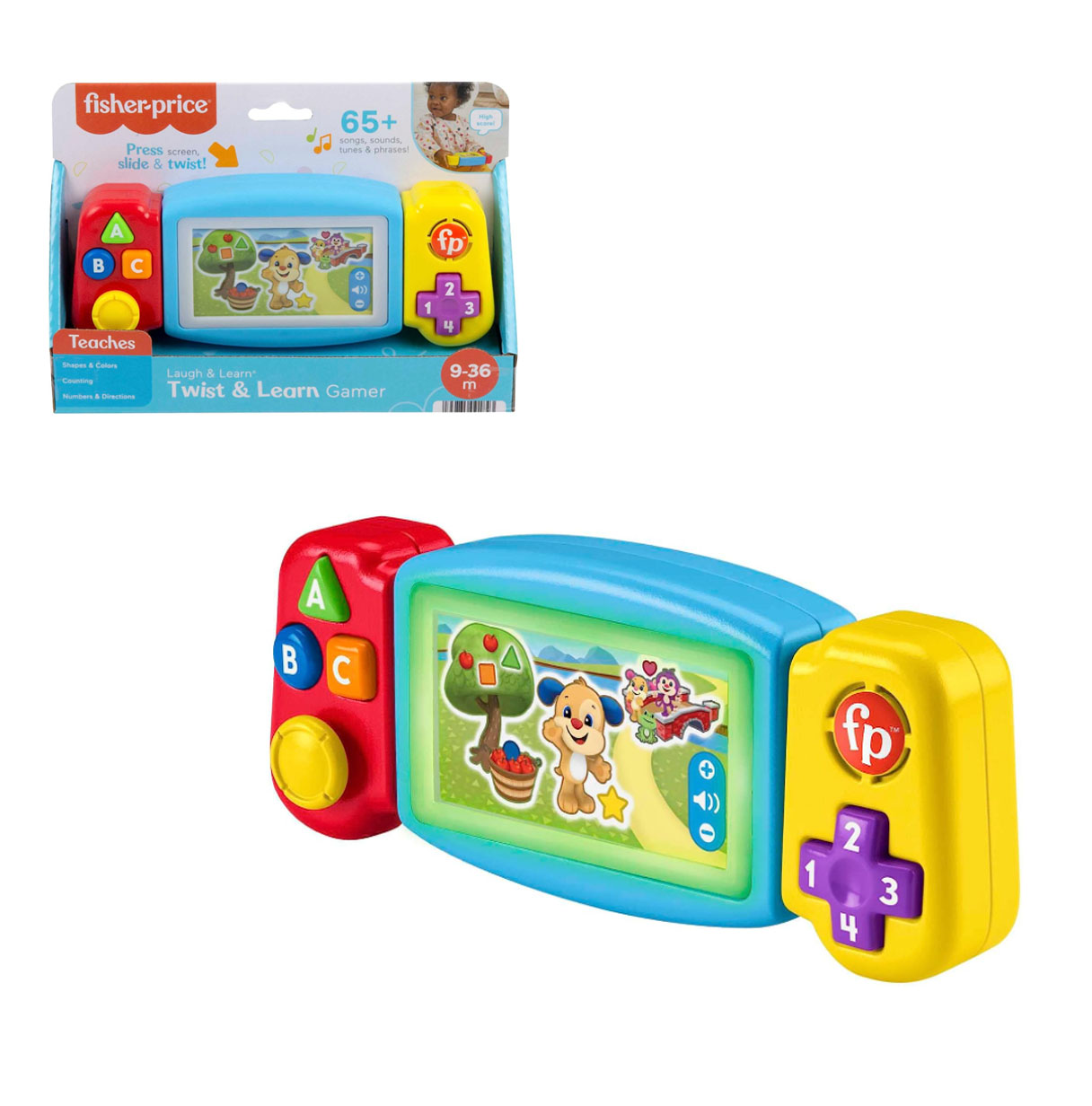 fisher-price videoconsola gira y aprende  (mattel - hnl52 )