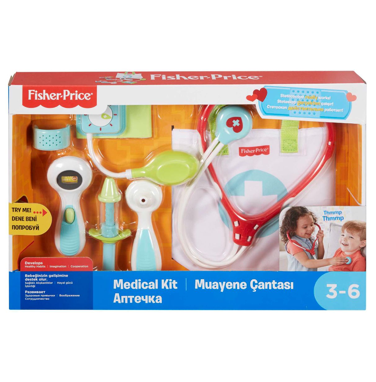 fisher-price kit medico ( mattel - dvh14)