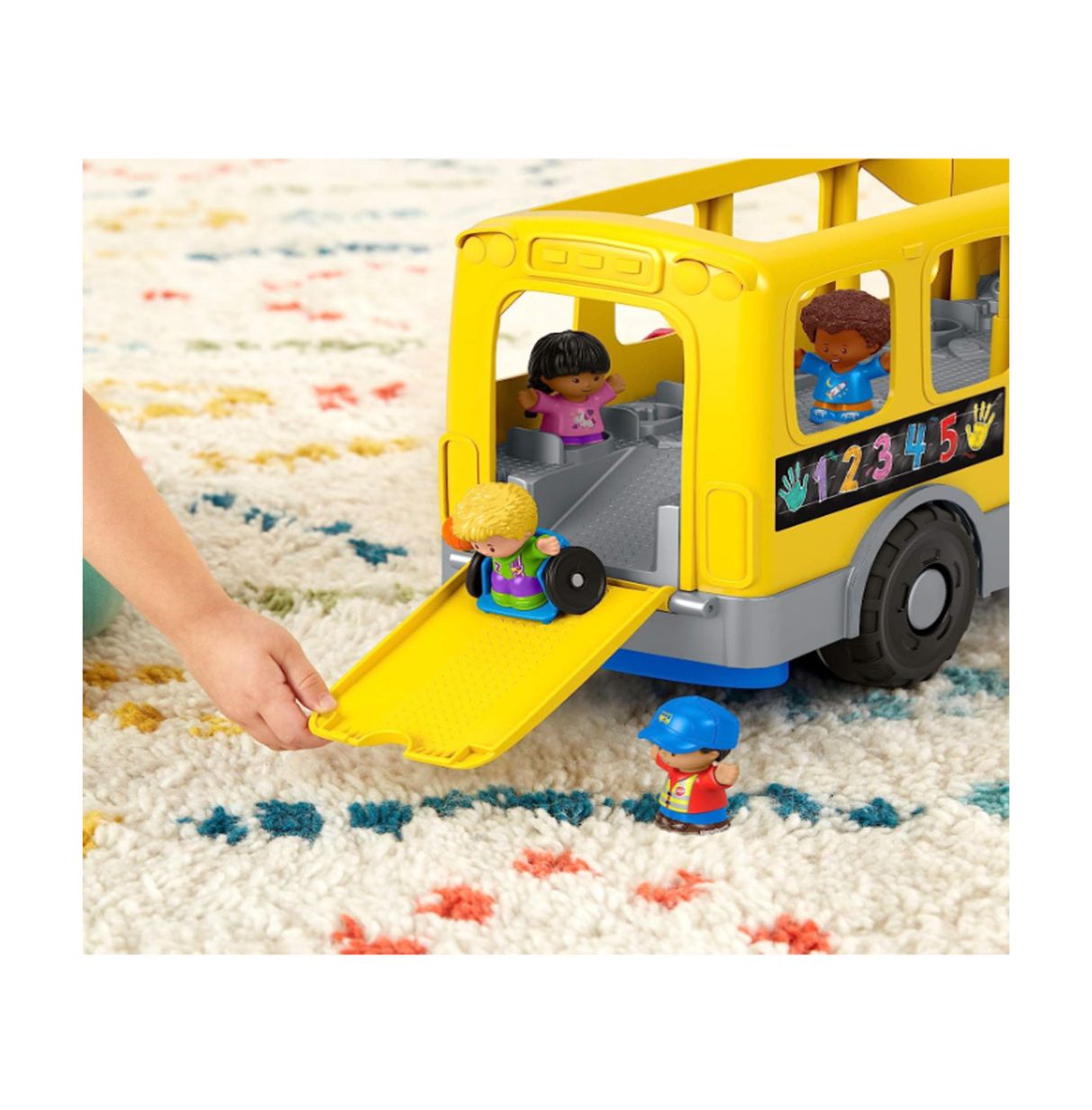 fisher-price little people autobus escolar grande (mattel gtl68)