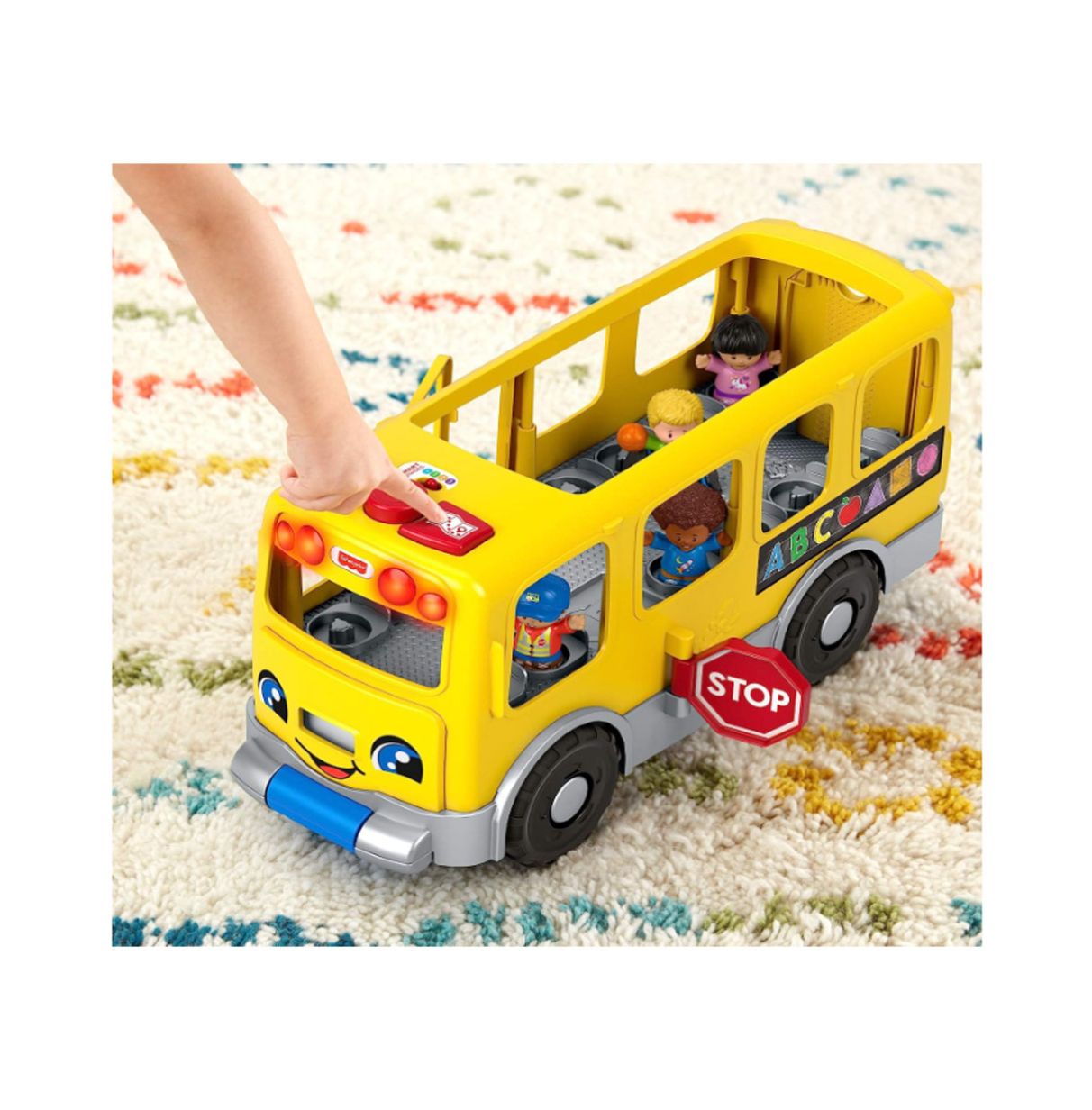 fisher-price little people autobus escolar grande (mattel gtl68)