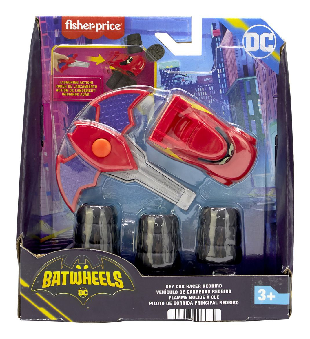 fisher-price batwheels llave con coche (mattel - hrj53)