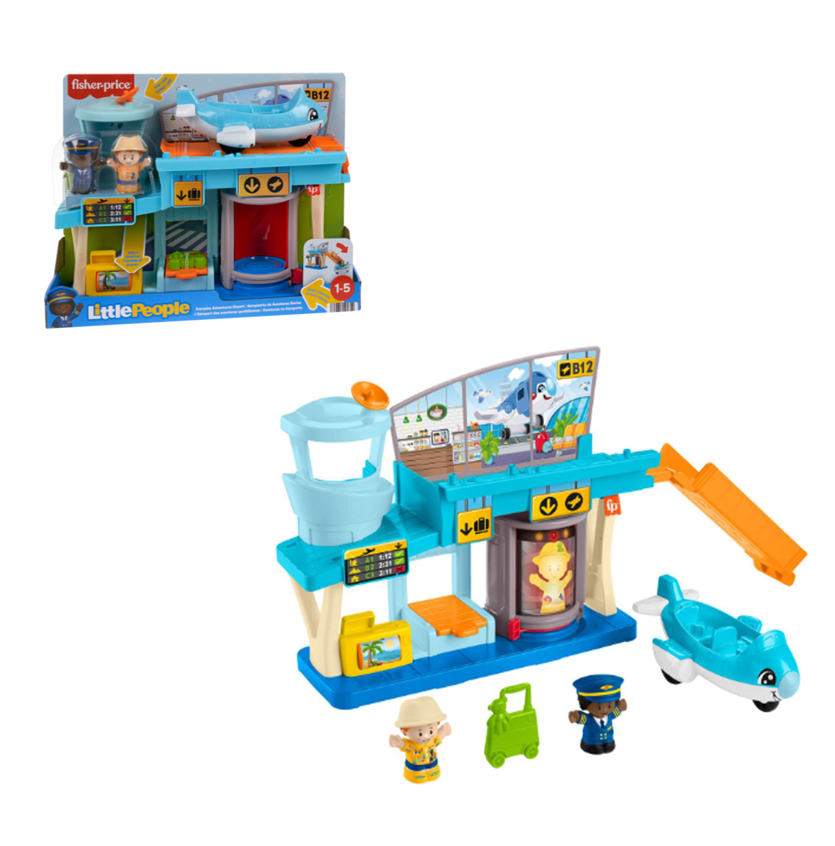 fisher-price little people aeropuerto (mattel - htj26)