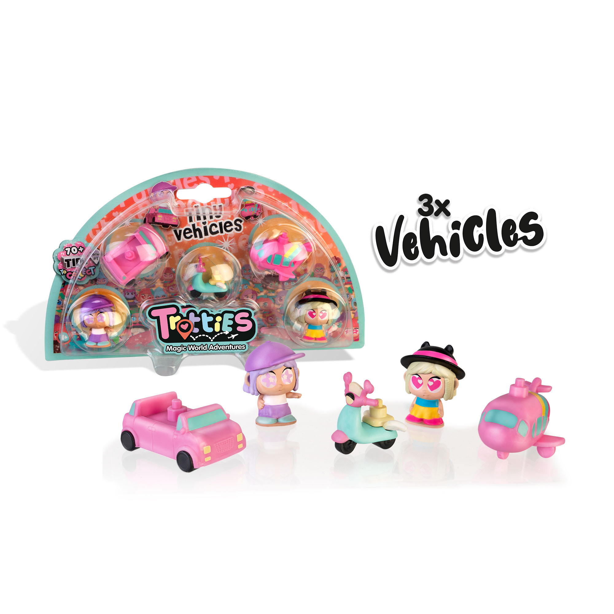 tiny trotties pack 5 con vehículos (famosa - tft26000 ) tiny trotties pack 5 con vehículos (famosa - tft26000 )