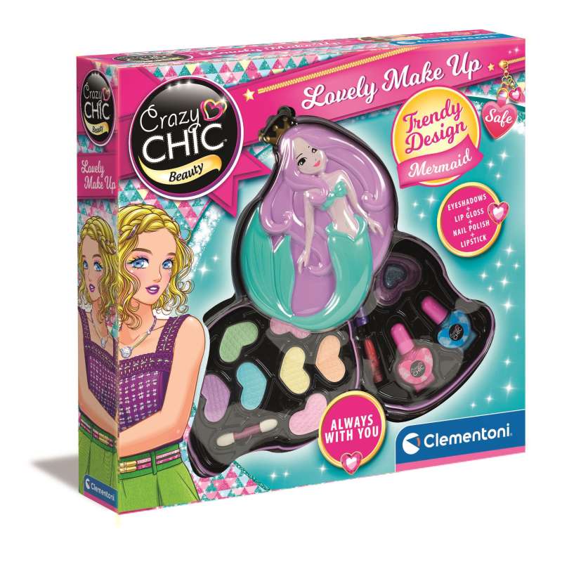 crazy chic neceser maquillaje sirena (clementoni - 18642) crazy chic neceser maquillaje sirena (clementoni - 18642)