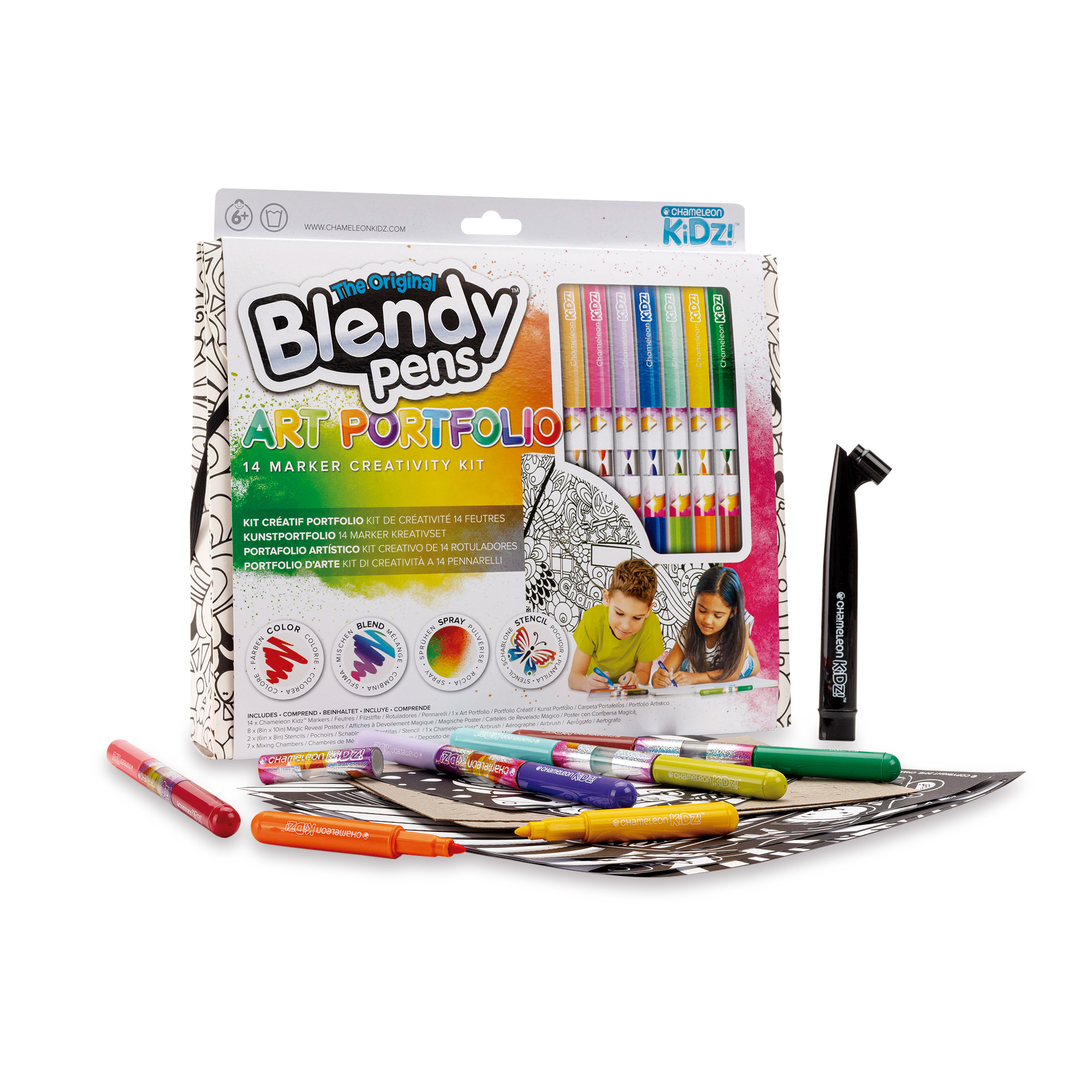 blendy pens kit creativo art portafolio  ( famosa - bld02101 )