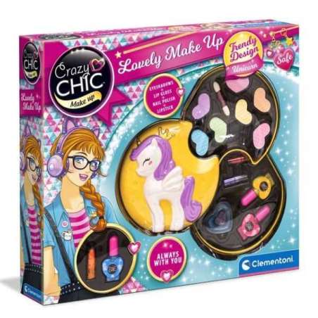 crazy chic neceser maquillaje unicornio ( clementoni - 18643)