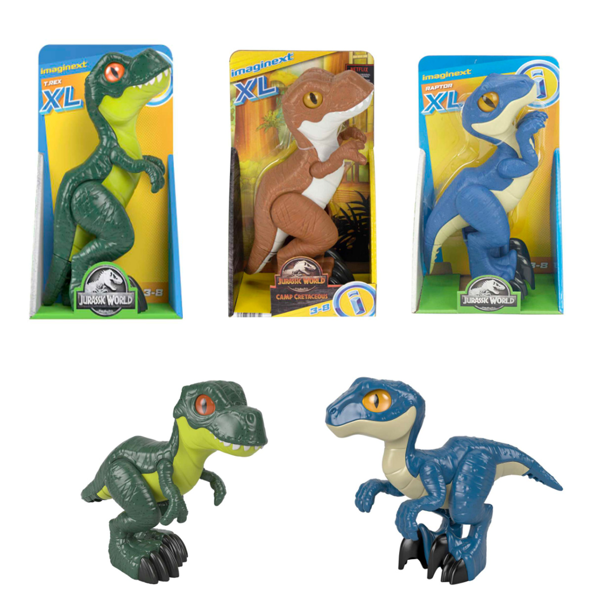 fisher-price imaginext jurassic dino xl ( mattel - gwn99)