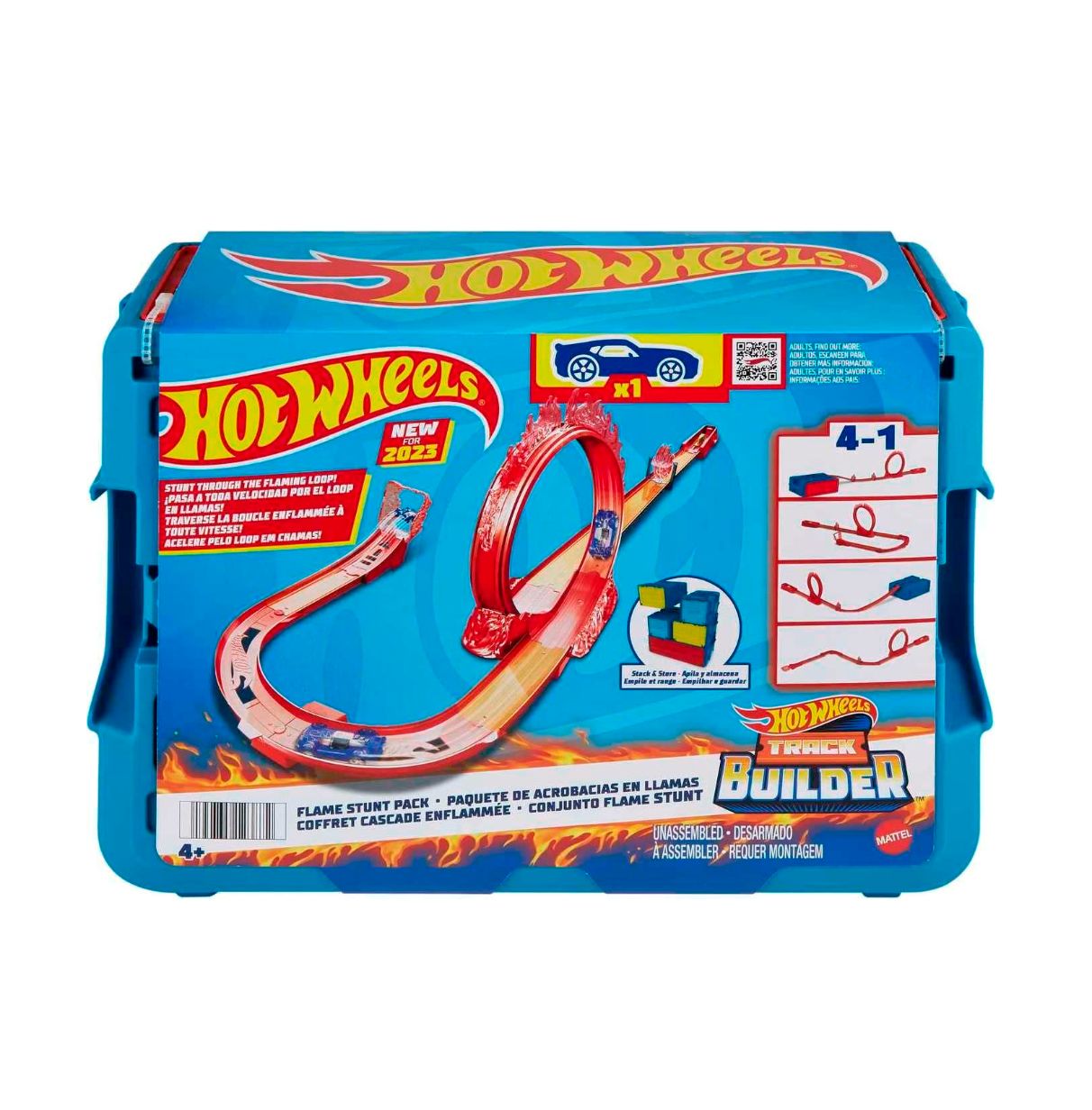 hot wheels track builder acrobacias ( mattel - hmc04)