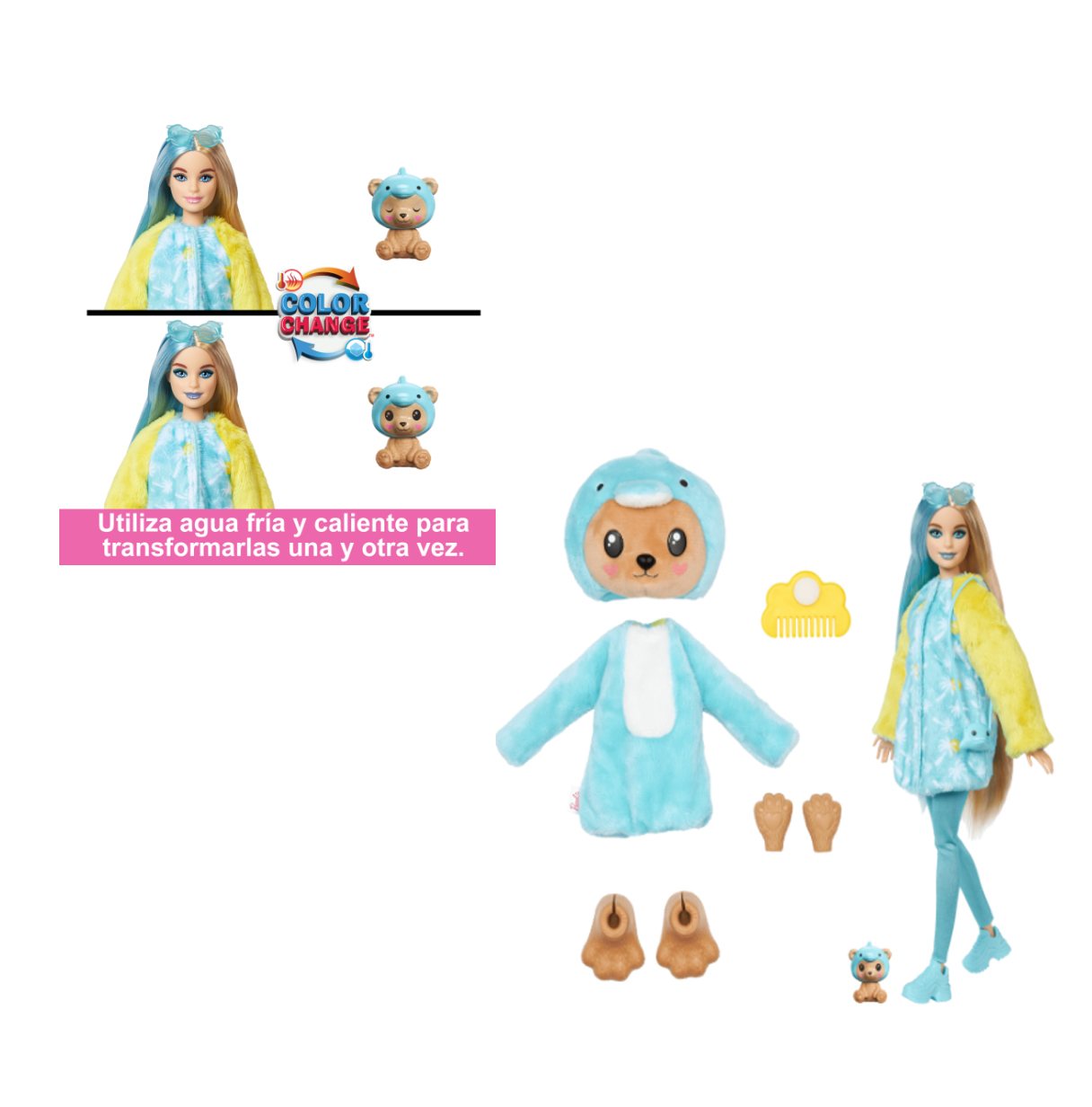 barbie cutie reveal osito delfin  ( mattel - hrk25)