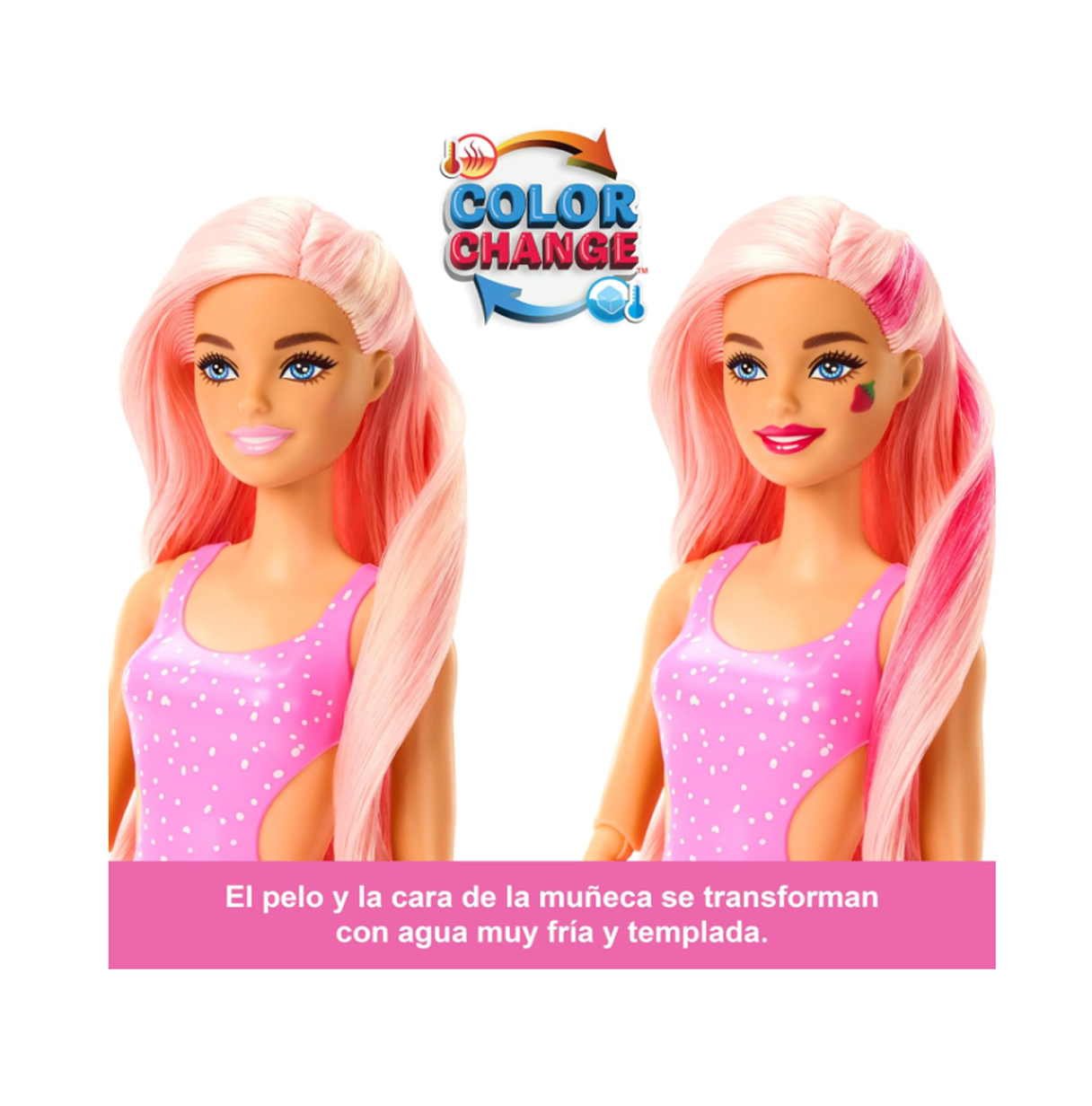 barbie pop reveal frutas fresa (mattel - hnw41)