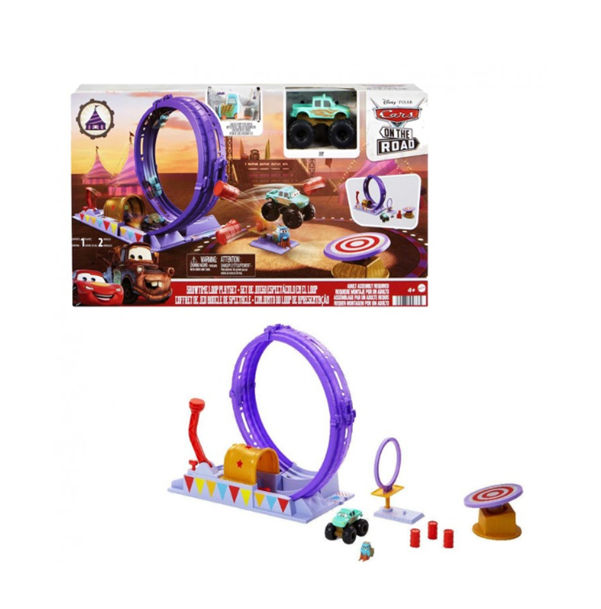 cars on the road juego circo acrobacias (mattel - hgv73)