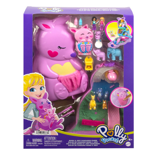 polly pocket bolso canguro (mattel - hkv50)