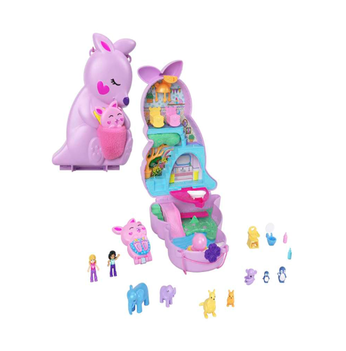 polly pocket bolso canguro (mattel - hkv50)