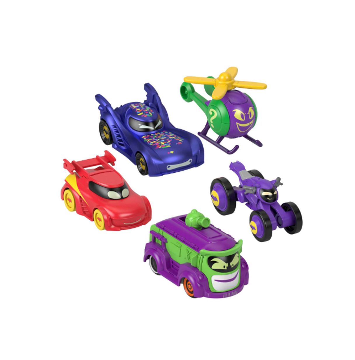 fisher-price batwheels pack 5 coches (mattel - hml21)