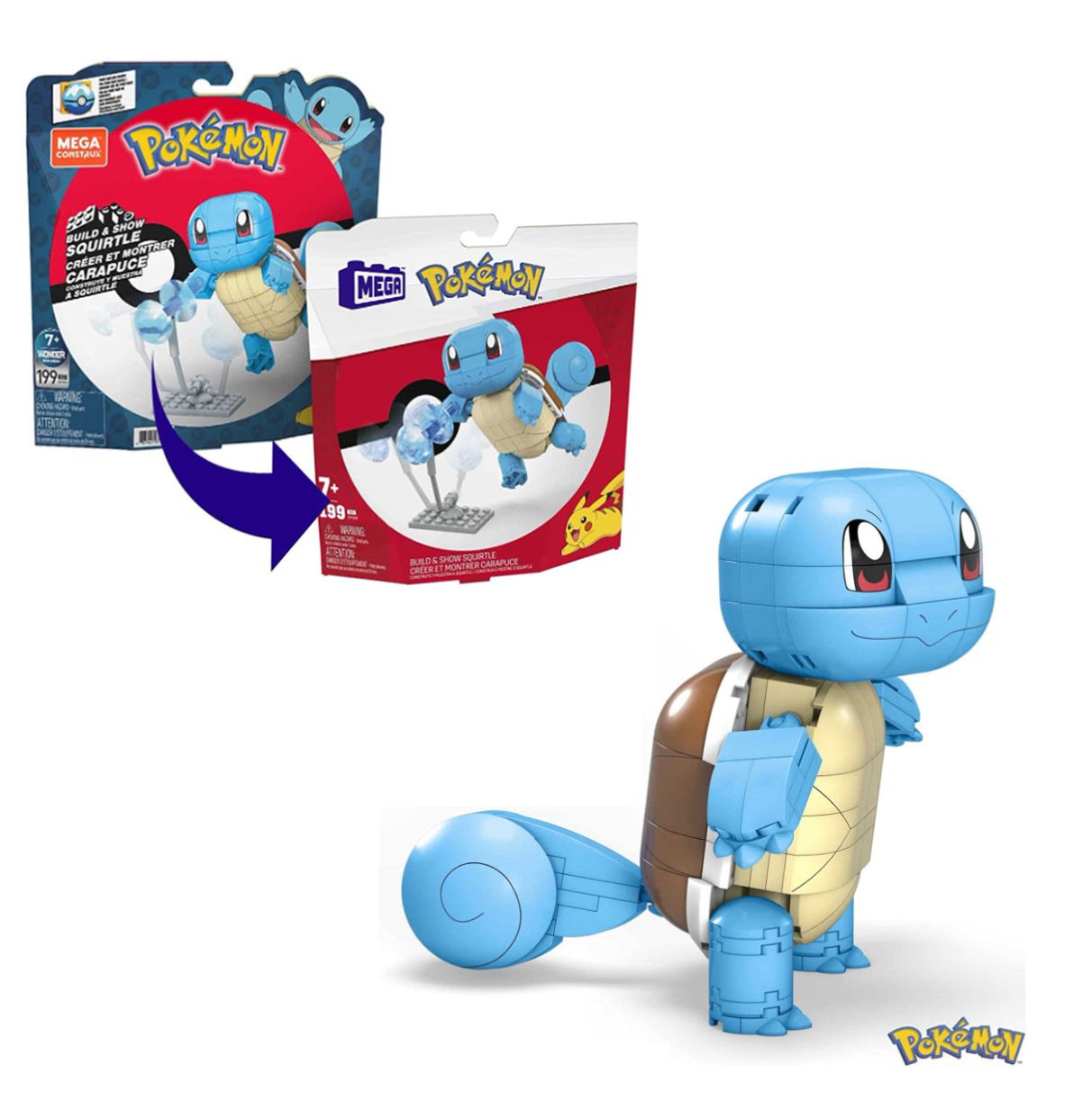 mega construx pokemon squirtle ( mattel - gyh00 )