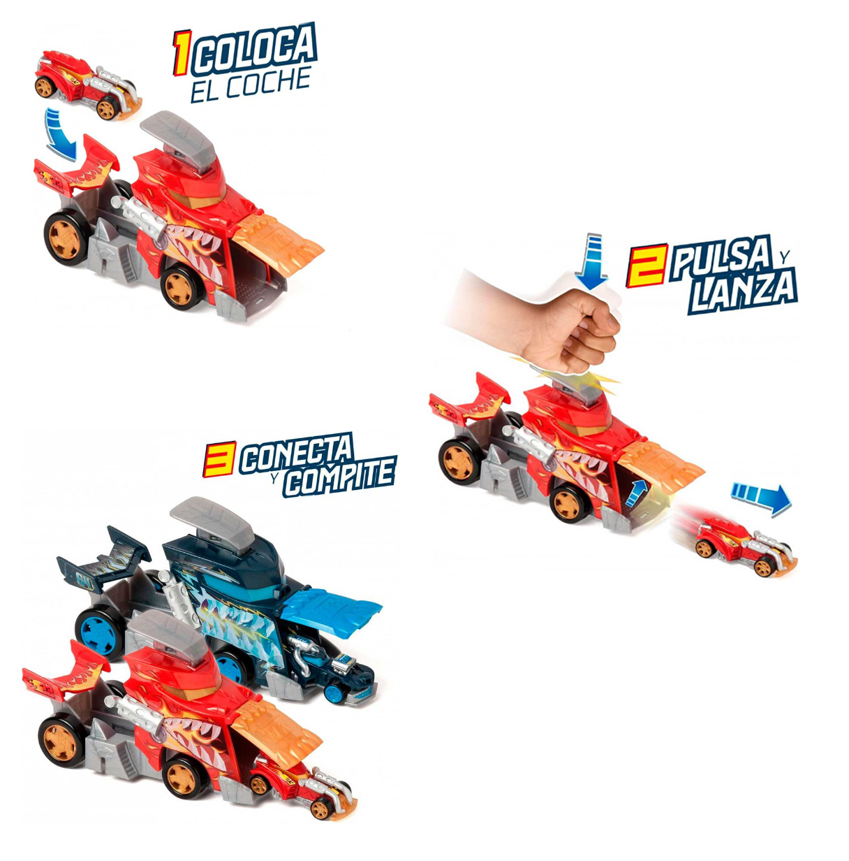 t-racers mix´n race fire launcher truck (magicbox - ptrsp116in40 )
