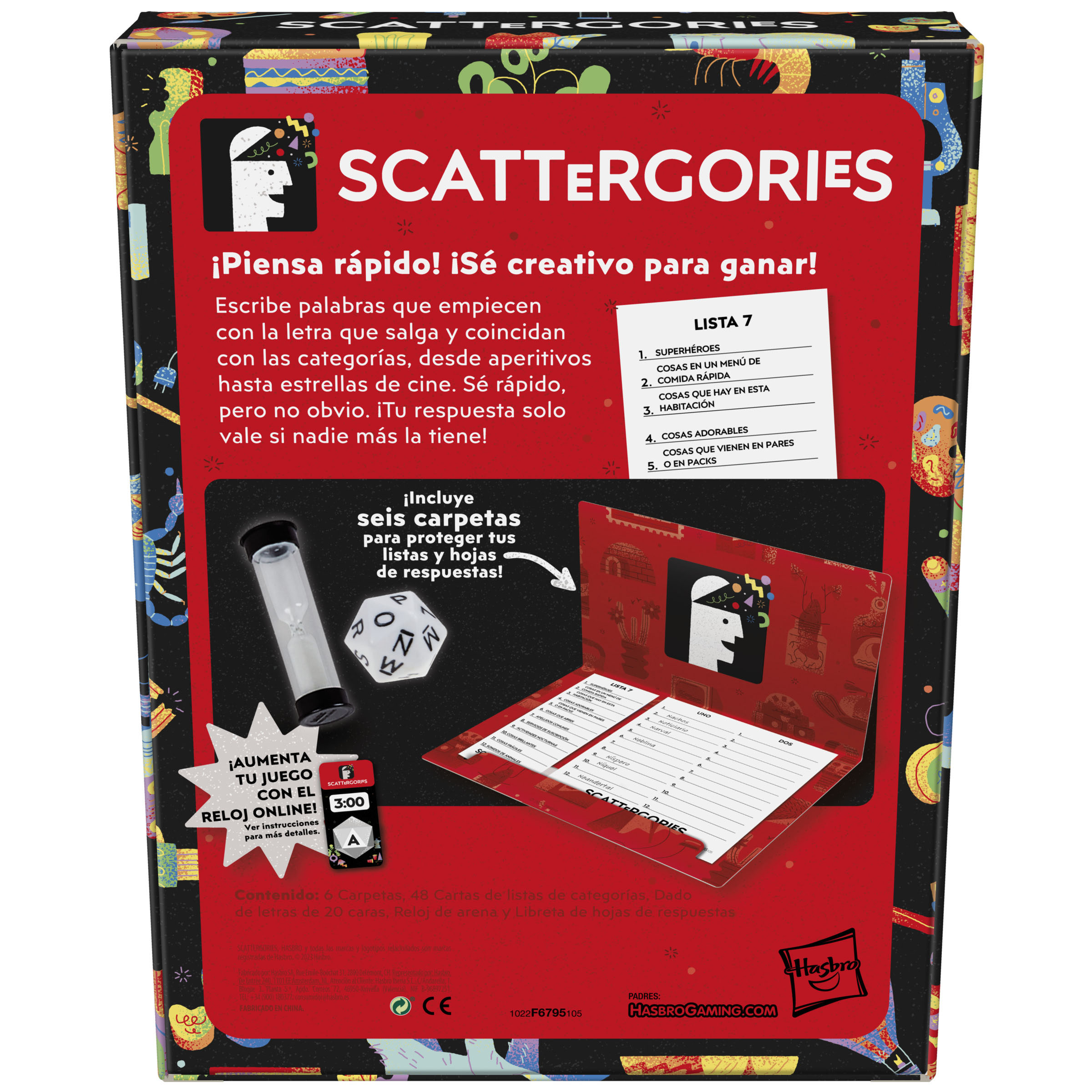 scattergories nuevo 2023  scattergories nuevo 2023 (hasbro f6795105)