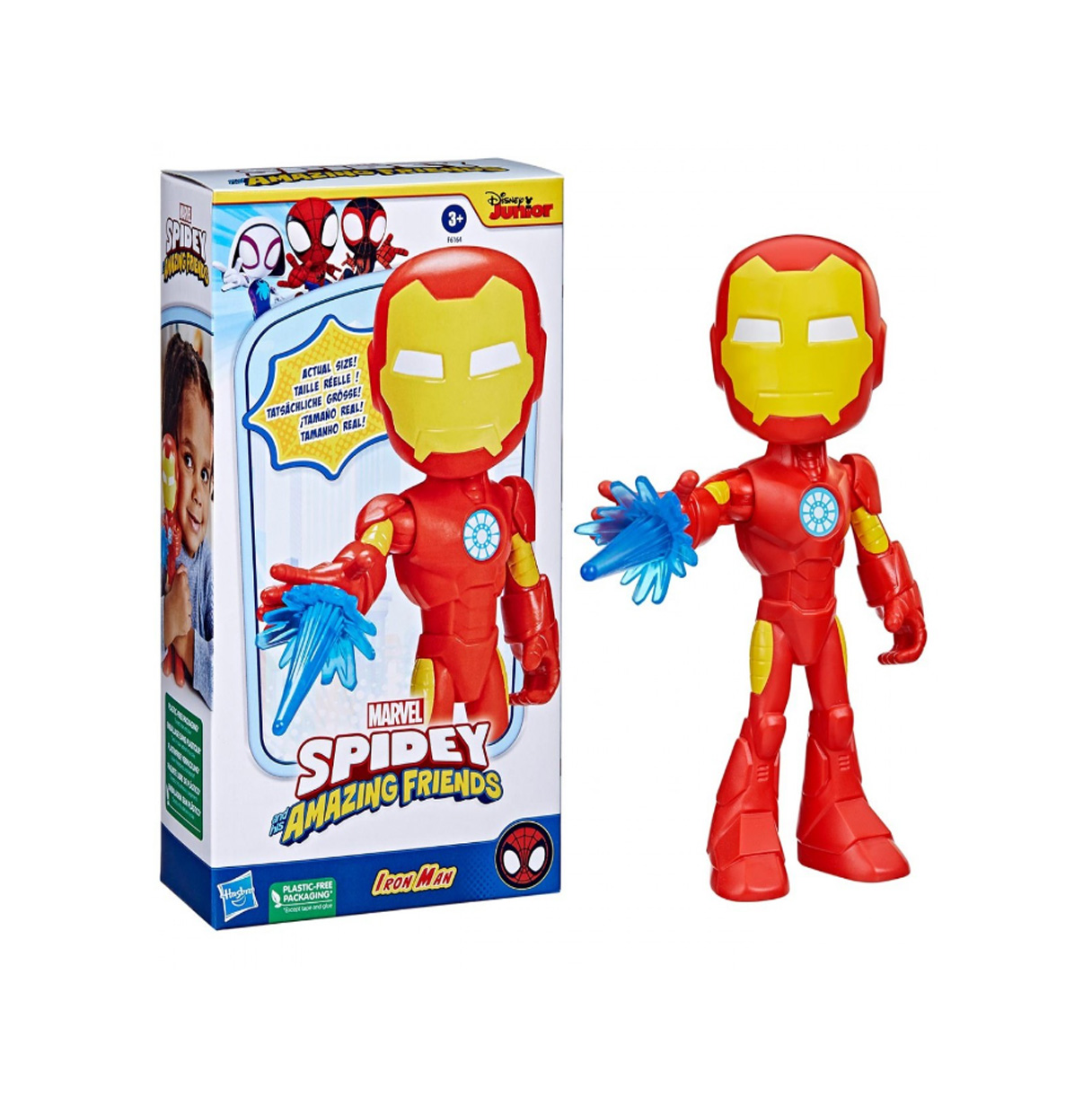 spidey figura superheroe iron man ( hasbro - f61645x2 )