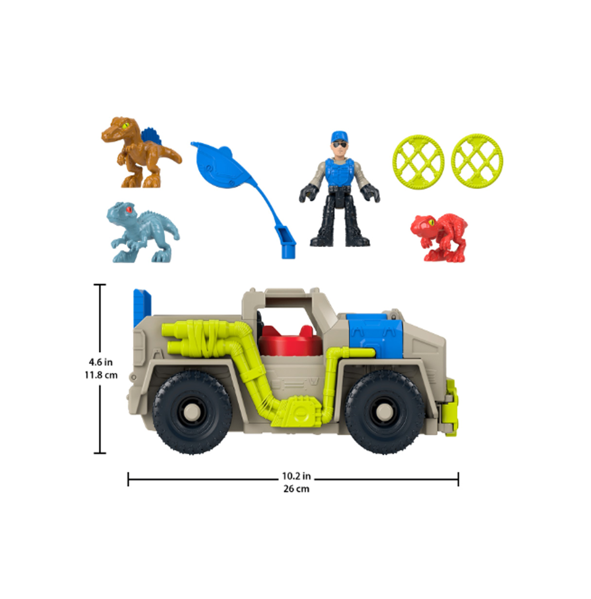 fisher-price imaginext jurassic camion ( mattel - hrk69)